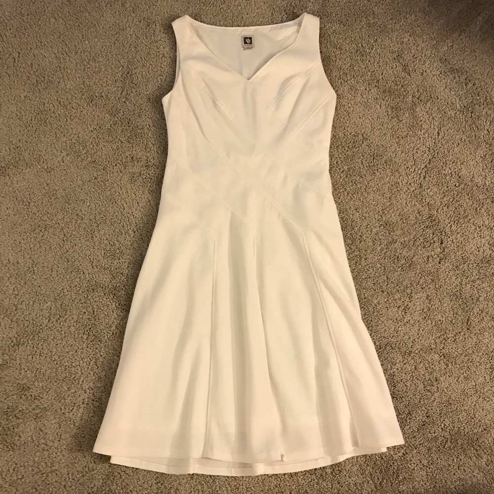 White A-line summer dress 👗
